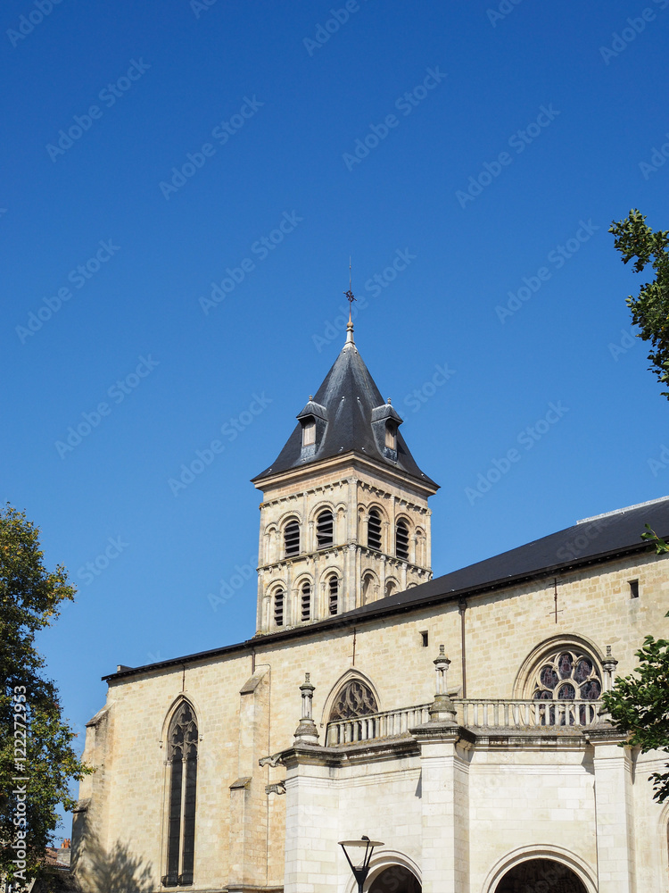 Exterior View of the Basilica  St Seurin in Bordeaux