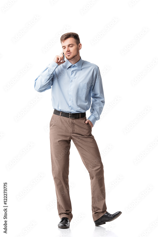  businessman talking on the phone 