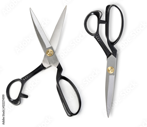  Scissors with Black Handles