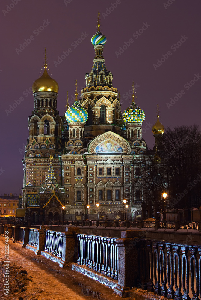 Obraz premium Cathedral Savior on Blood Saint Petersburg Russia