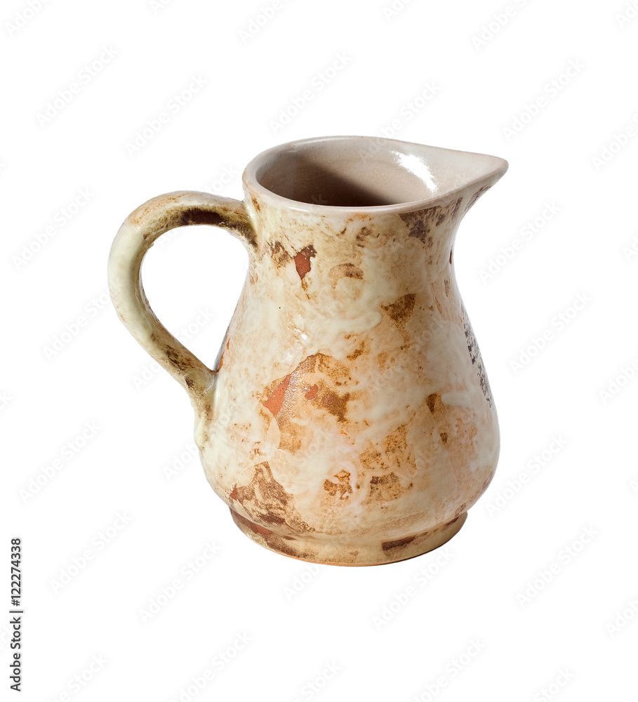 Decorative clay jug