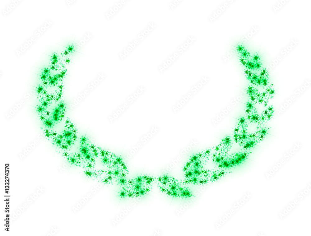 Laurel Wreath Green Stars Laurel Wreath Green Stars