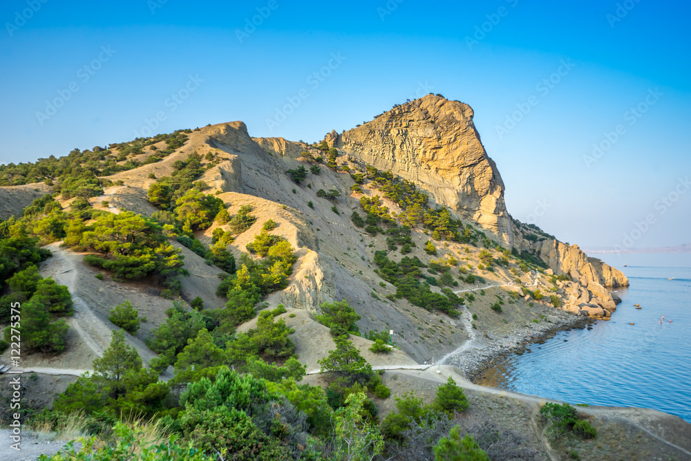 Mountain Koba-Kaya Golitsyn trail in Crimea