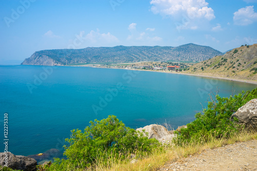 Beautiful bay near Veseloe in Crimea