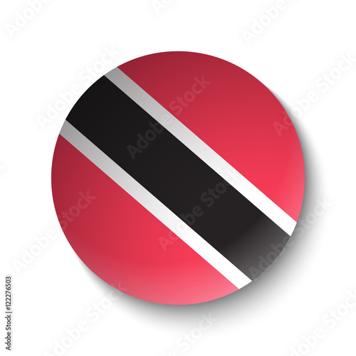 Free Download White paper circle with flag of Trinidad and Tobago. Abstract illustration - GFXLoad