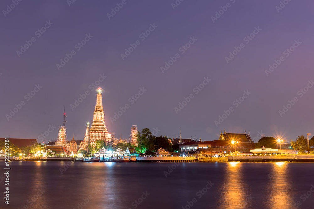 Prang of Wat Arun. Bangkok,Thailand. public Art