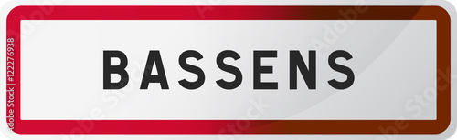 Panneau Bassens Ville de Savoie - 73 - Auvergne-Rhône-Alpes