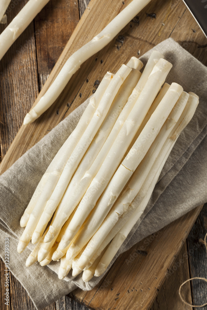Raw Organic White Asparagus Spears