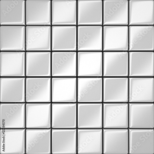 white glossy tile wall background