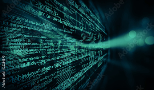 Fotografie Code, HTML web programming  background