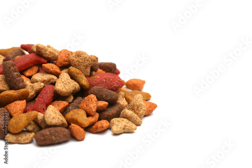 Cat food isolated on a white background