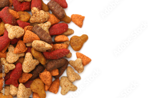 Cat food isolated on a white background