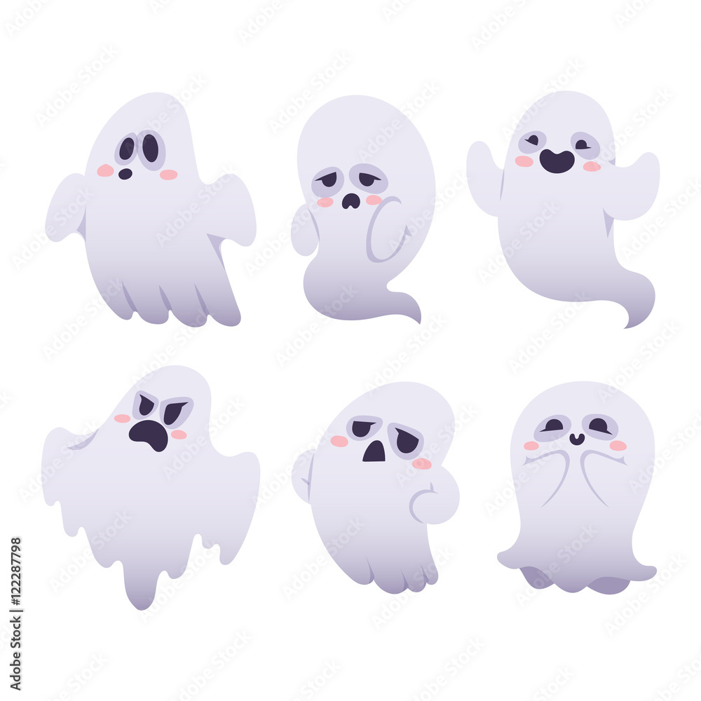 Ghost vector characters isolated Ghost vector characters isolated