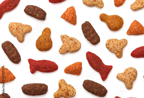 Cat food isolated on a white background