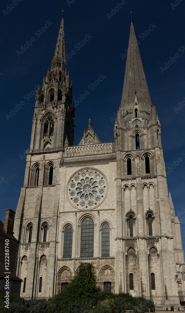 The Our Lady of Chartres cathedral, France.