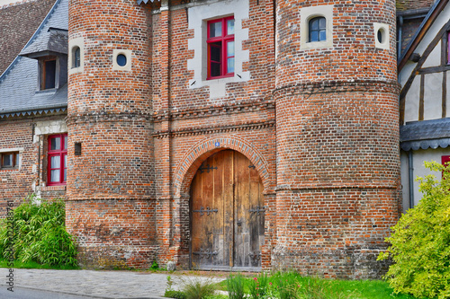 Neufchatel en Bray, France - june 23 2016 : Les Tourelles manor photo