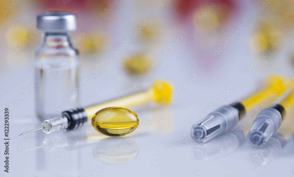 Healthy, Close up of Pills, Tablets, Capsule, Medical background Healthy, Close up of Pills, Tablets, Capsule, Medical background
