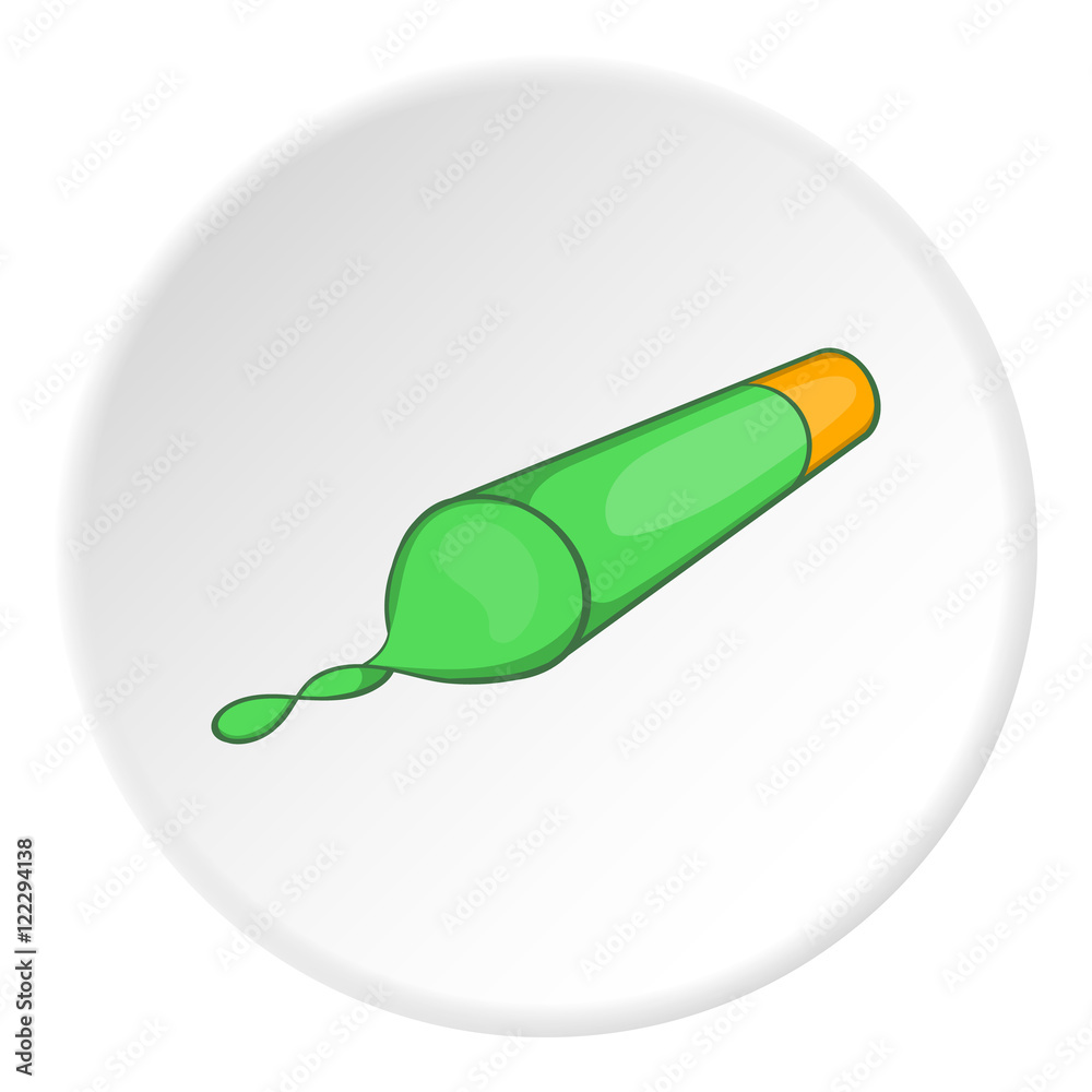 Marijuana bong icon in cartoon style on white circle background. Drug symbol vector illustration Marijuana bong icon in cartoon style on white circle background. Drug symbol vector illustration