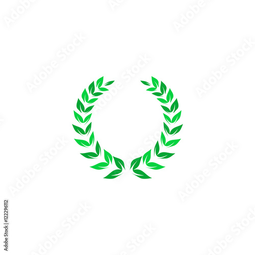 Wreath Icon Vector © burntime555