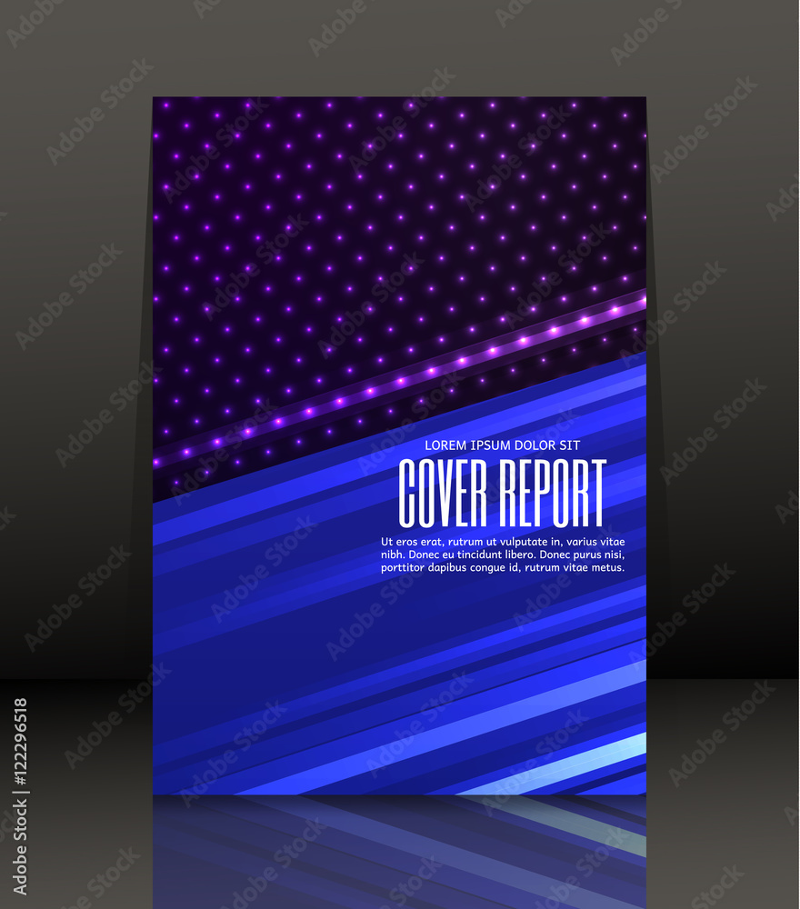 Abstract composition. Template Design for flyer. Brochure. Poster in A4 size. Vector, illustration.