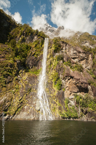 Milford Sound waterfall
