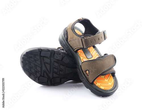 Children's footwear isolated on a white