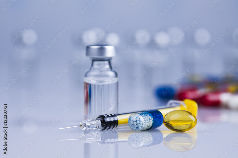 Closeup of medical, healthy background Closeup of medical, healthy background