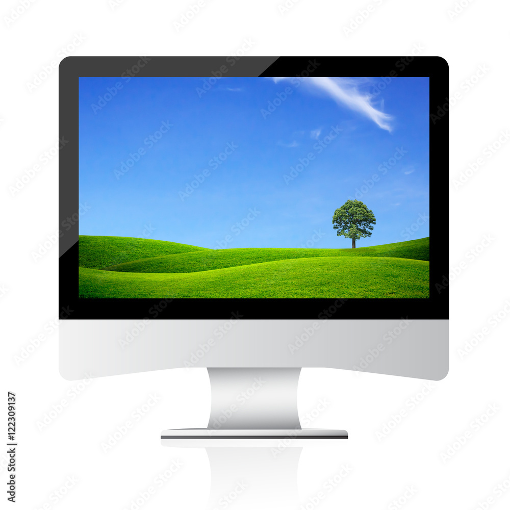 monitor isolated on white monitor isolated on white