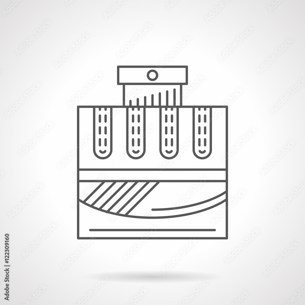 Cologne water flat line vector icon Cologne water flat line vector icon