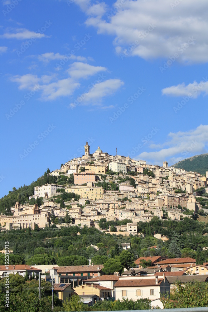 Trevi city in summer (Umbria, Italy) 