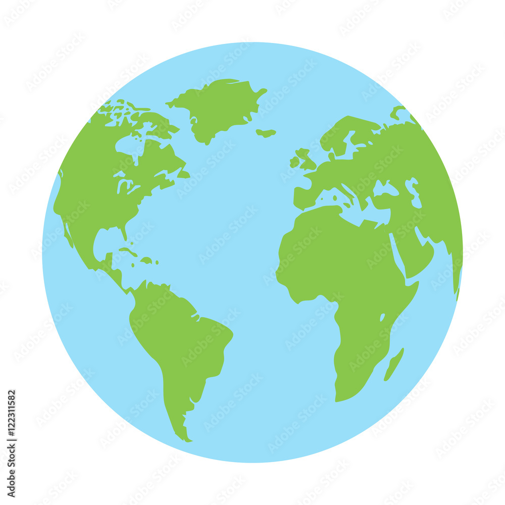 Globe earth icon vector