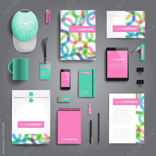 Corporate identity print template