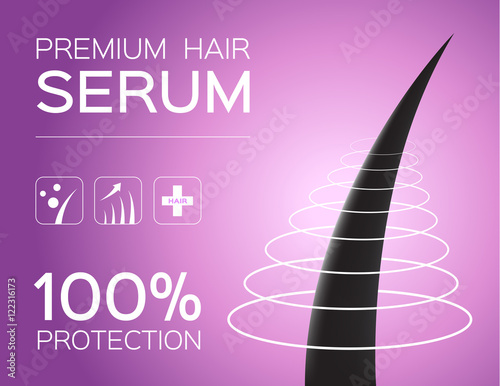 premium hair serum , hair conditioner vector