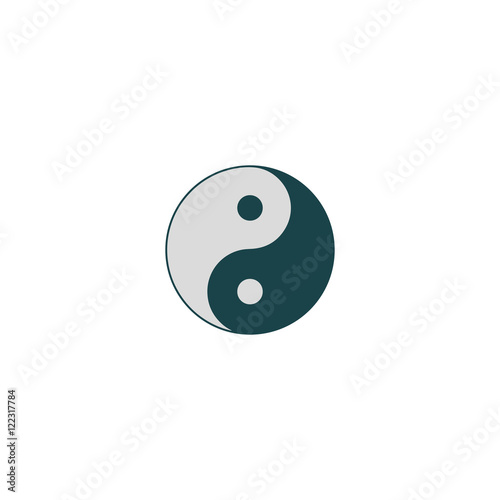 Ying yang Icon Vector