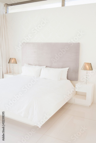 bedroom with modern stylish furniture © kanashe_yuliya