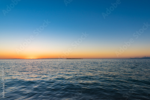Sunrise, sea, landscape. Okinawa, Japan, Asia. © dreamsky
