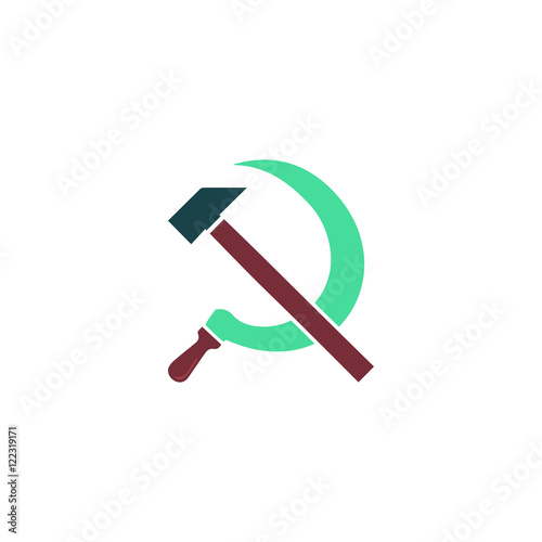 Hammer sickle Icon Vector