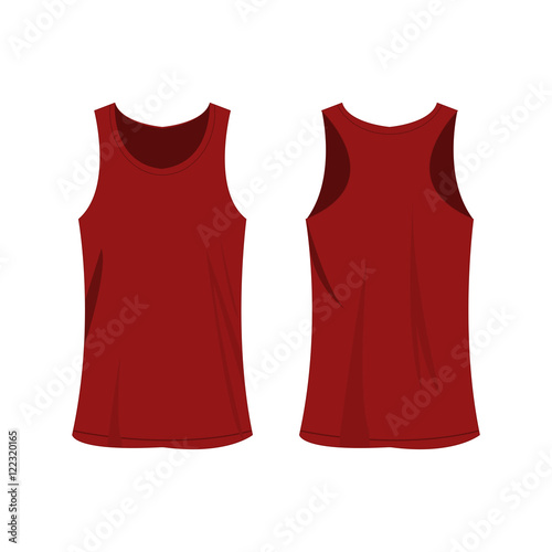 Dark red - burgundy sport top vector