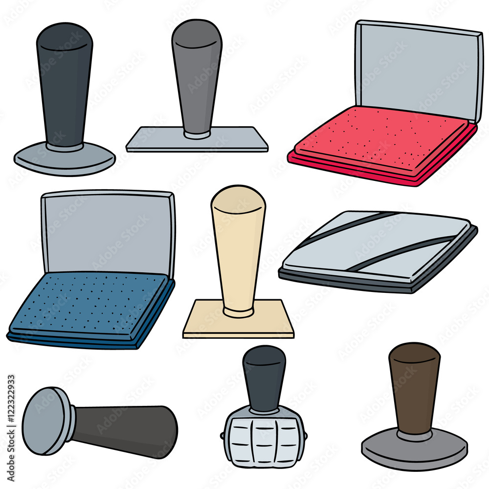 vector set of rubber stamp Stock Vector | Adobe Stock