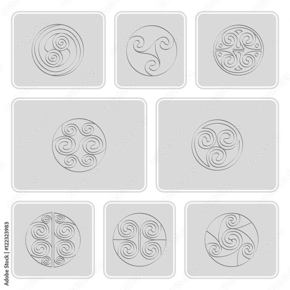 Seamless pattern with irish geometric ornament for your design Seamless pattern with irish geometric ornament for your design