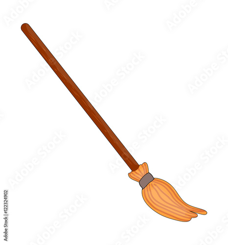 halloween creepy scary witches broomstick vector symbol icon des