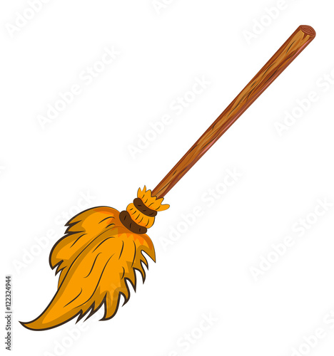 halloween creepy scary witches broomstick vector symbol icon des