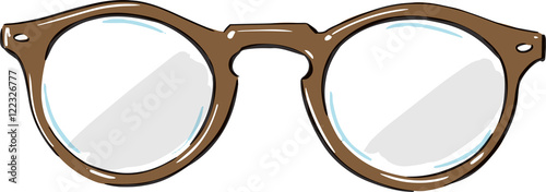 Hipster Glasses Fashion Style Illustration