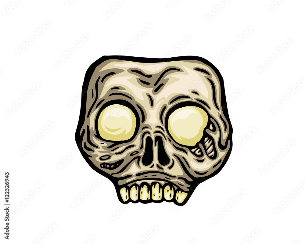 Obraz premium Scary Halloween Costume Mask - Skull