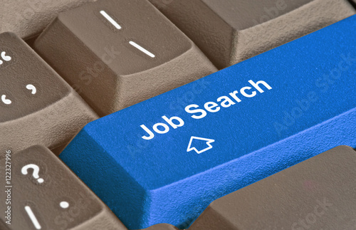 Keyboard with hot key for job search