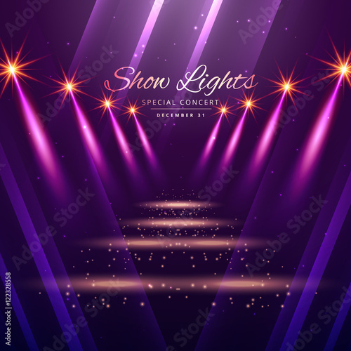 show lights enterance background