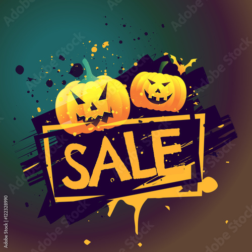 halloween seasonal sale offer background