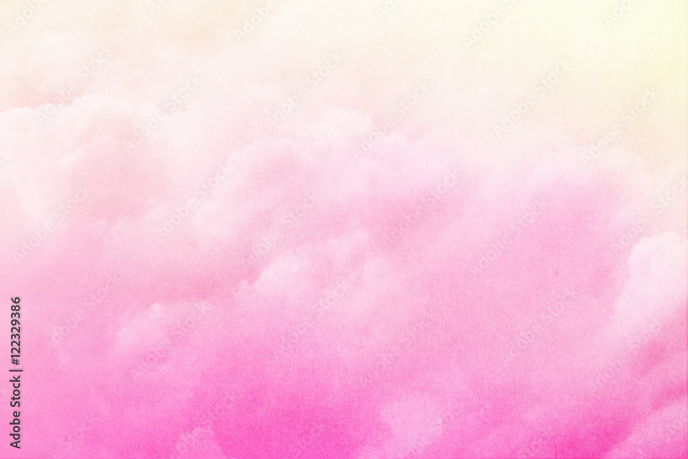 artistic cloud and sky with pastel gradient color with grunge tecture