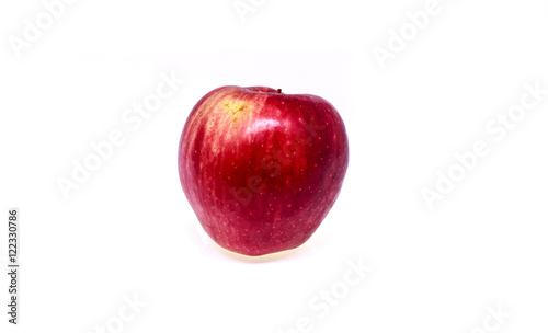 Obraz na płótnie Fresh red apple isolated on white background. w salonie