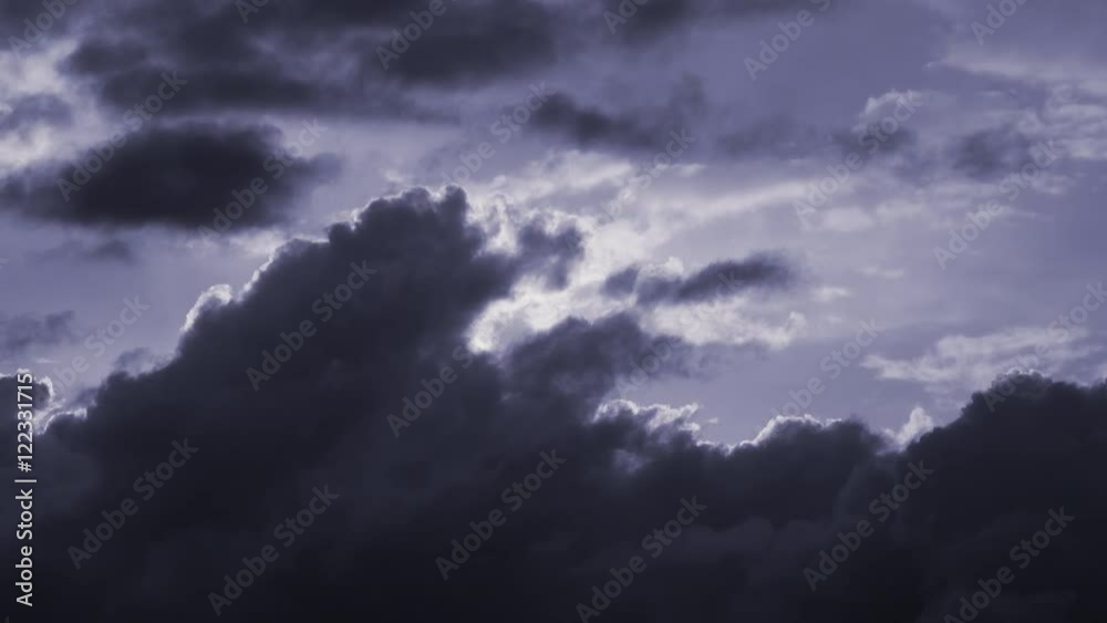 Sky with dark storm clouds. Film clip of dramatic cloudscape background. Sky with dark storm clouds. Film clip of dramatic cloudscape background.